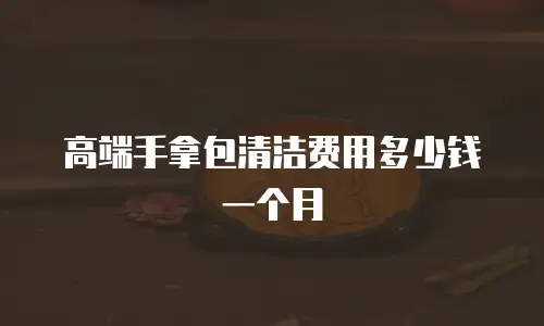 高端手拿包清洁费用多少钱一个月