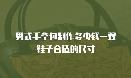 男式手拿包制作多少钱一双鞋子合适的尺寸