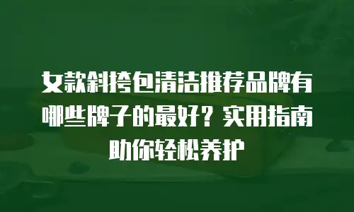 女款斜挎包清洁推荐品牌有哪些牌子的最好？实用指南助你轻松养护