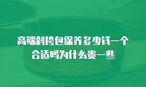 高端斜挎包保养多少钱一个合适吗为什么贵一些