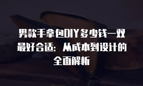 男款手拿包DIY多少钱一双最好合适：从成本到设计的全面解析