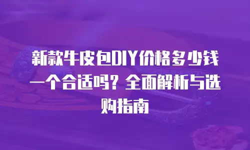 新款牛皮包DIY价格多少钱一个合适吗？全面解析与选购指南