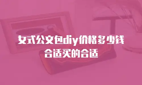 女式公文包diy价格多少钱合适买的合适