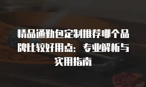 精品通勤包定制推荐哪个品牌比较好用点：专业解析与实用指南
