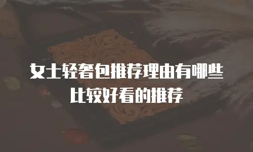 女士轻奢包推荐理由有哪些比较好看的推荐