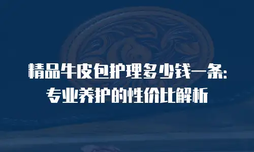 精品牛皮包护理多少钱一条：专业养护的性价比解析