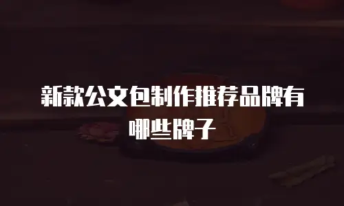 新款公文包制作推荐品牌有哪些牌子