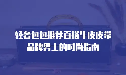 轻奢包包推荐百搭牛皮皮带品牌男士的时尚指南