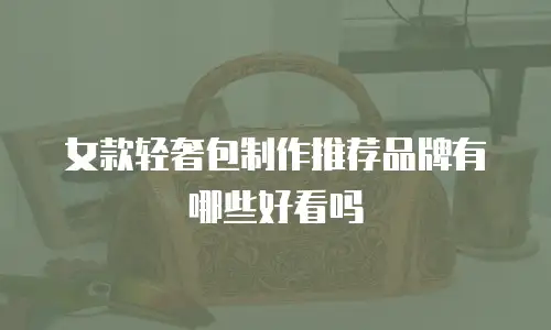 女款轻奢包制作推荐品牌有哪些好看吗