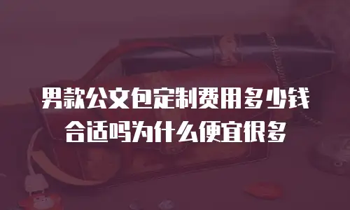 男款公文包定制费用多少钱合适吗为什么便宜很多