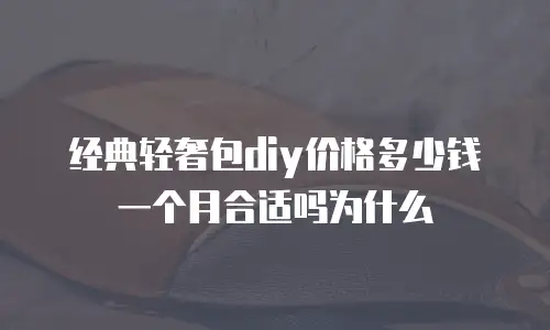 经典轻奢包diy价格多少钱一个月合适吗为什么