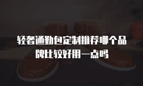 轻奢通勤包定制推荐哪个品牌比较好用一点吗