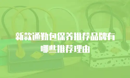 新款通勤包保养推荐品牌有哪些推荐理由