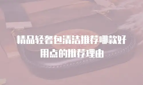 精品轻奢包清洁推荐哪款好用点的推荐理由
