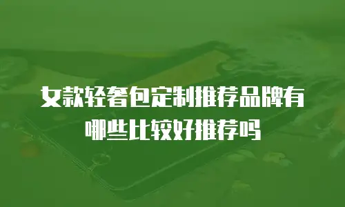 女款轻奢包定制推荐品牌有哪些比较好推荐吗