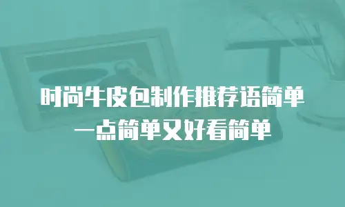 时尚牛皮包制作推荐语简单一点简单又好看简单