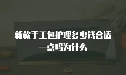 新款手工包护理多少钱合适一点吗为什么