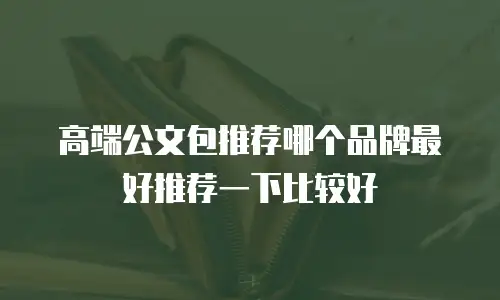 高端公文包推荐哪个品牌最好推荐一下比较好