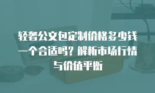 轻奢公文包定制价格多少钱一个合适吗？解析市场行情与价值平衡