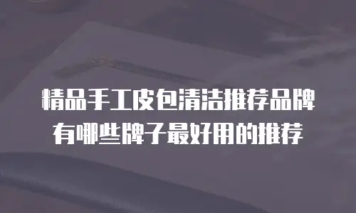 精品手工皮包清洁推荐品牌有哪些牌子最好用的推荐