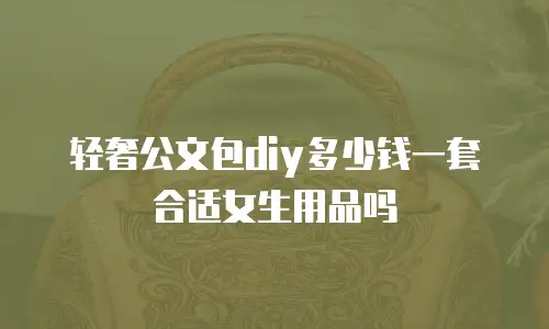 轻奢公文包diy多少钱一套合适女生用品吗