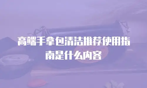 高端手拿包清洁推荐使用指南是什么内容