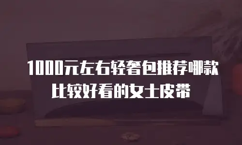 1000元左右轻奢包推荐哪款比较好看的女士皮带