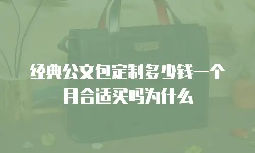 经典公文包定制多少钱一个月合适买吗为什么