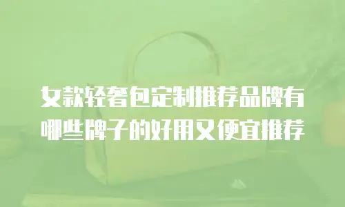 女款轻奢包定制推荐品牌有哪些牌子的好用又便宜推荐