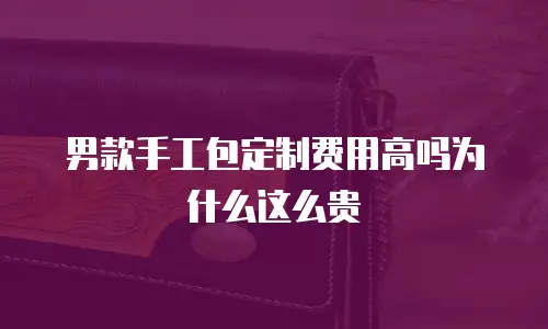 男款手工包定制费用高吗为什么这么贵