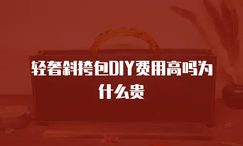 轻奢斜挎包DIY费用高吗为什么贵