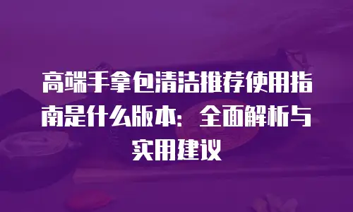 高端手拿包清洁推荐使用指南是什么版本：全面解析与实用建议