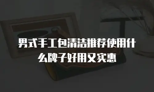 男式手工包清洁推荐使用什么牌子好用又实惠