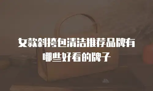 女款斜挎包清洁推荐品牌有哪些好看的牌子
