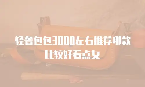 轻奢包包3000左右推荐哪款比较好看点女