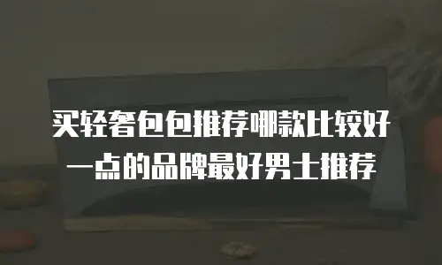 买轻奢包包推荐哪款比较好一点的品牌最好男士推荐