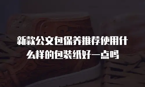 新款公文包保养推荐使用什么样的包装纸好一点吗