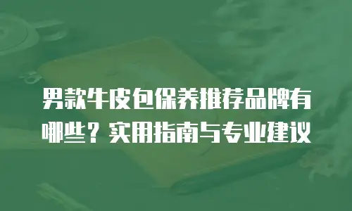 男款牛皮包保养推荐品牌有哪些？实用指南与专业建议
