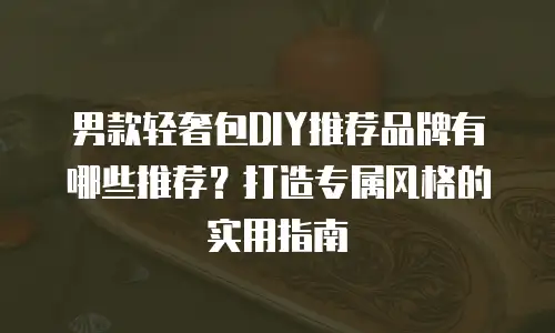 男款轻奢包DIY推荐品牌有哪些推荐？打造专属风格的实用指南