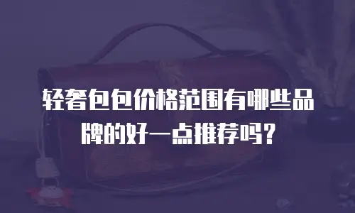 轻奢包包价格范围有哪些品牌的好一点推荐吗？