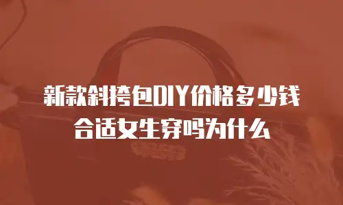 新款斜挎包DIY价格多少钱合适女生穿吗为什么
