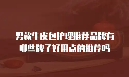 男款牛皮包护理推荐品牌有哪些牌子好用点的推荐吗