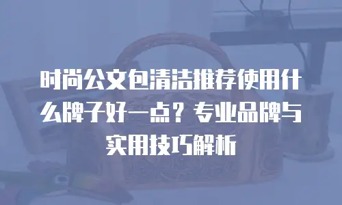 时尚公文包清洁推荐使用什么牌子好一点？专业品牌与实用技巧解析