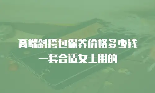 高端斜挎包保养价格多少钱一套合适女士用的