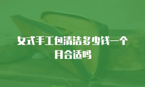 女式手工包清洁多少钱一个月合适吗