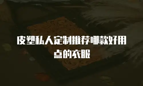 皮塑私人定制推荐哪款好用点的衣服