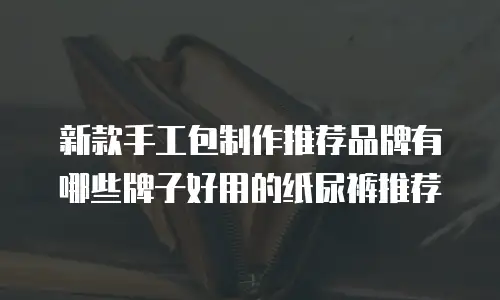 新款手工包制作推荐品牌有哪些牌子好用的纸尿裤推荐