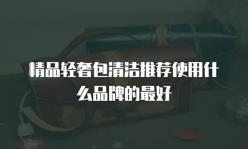 精品轻奢包清洁推荐使用什么品牌的最好