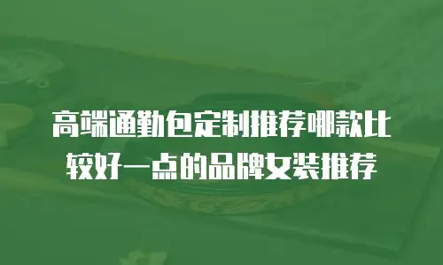 高端通勤包定制推荐哪款比较好一点的品牌女装推荐