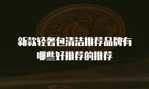 新款轻奢包清洁推荐品牌有哪些好推荐的推荐